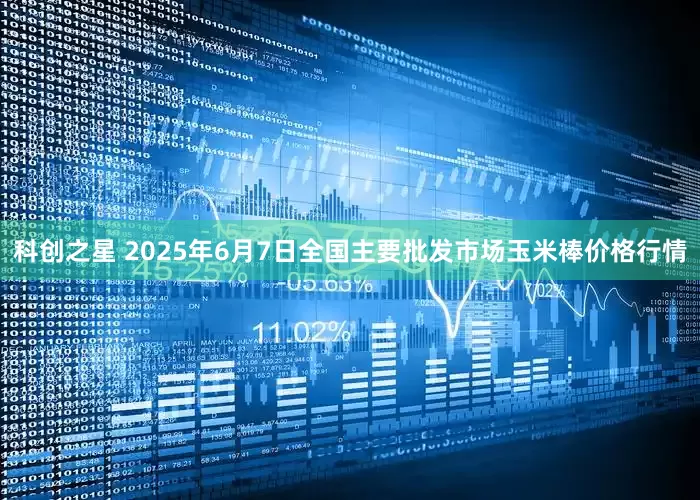 科创之星 2025年6月7日全国主要批发市场玉米棒价格行情